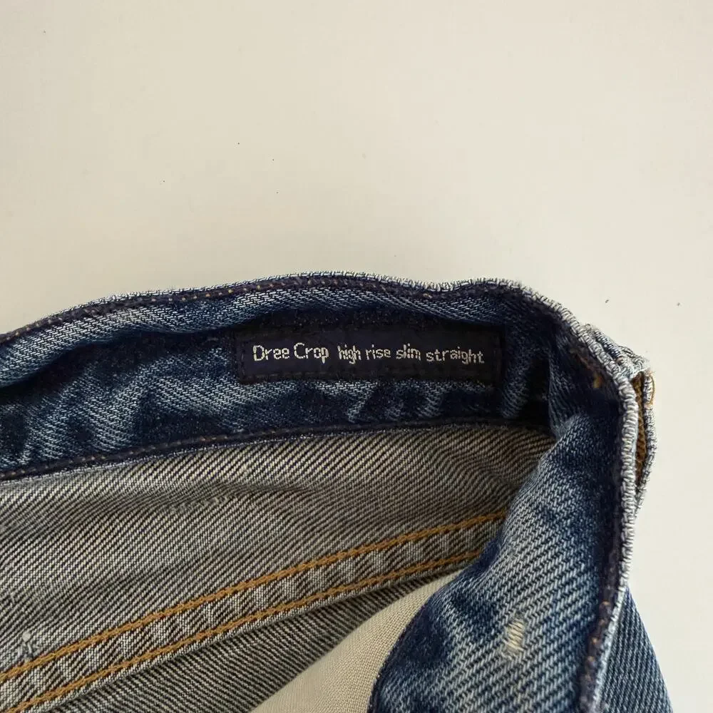 Citizens of Humanity Dree Crop High Rise Slim Straight Jeans Premium - 28